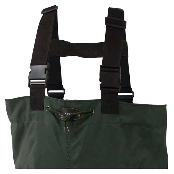 Frogg Toggs Cascades 2-Ply Rubber Bootfoot Cleated Hip Wader - Forest Green, 13