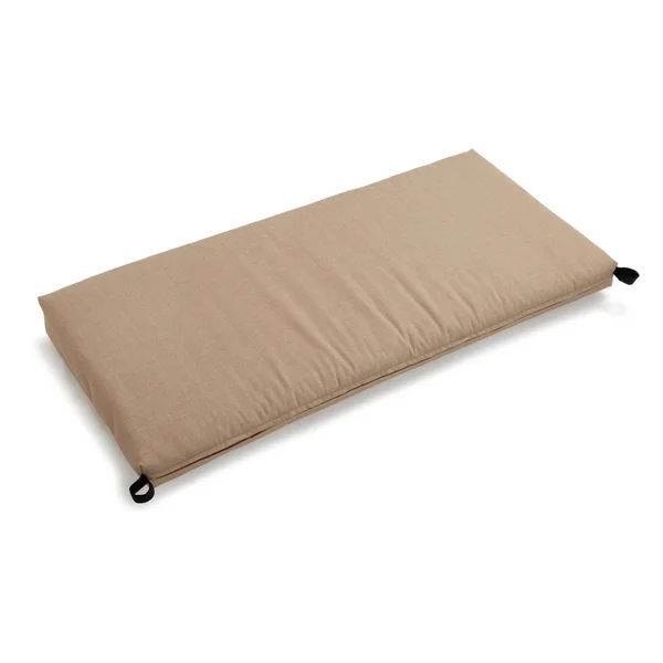 Blazing Needles 19x22 x 40x22 Patio Bench Cushion-Sandstone