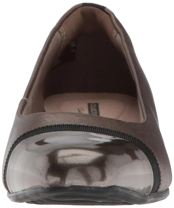 Women's Clarks Juliet Monte Slip-On, Size: 6, Pewter Leather