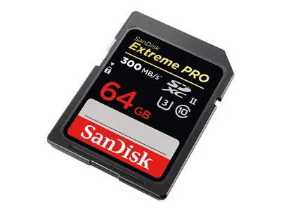 SanDisk Extreme Pro SDXC I 64 GB Memory Card - UHS-II U3/Class 10 (1733x)/2000x