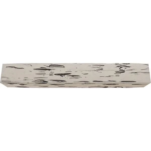 Ekena Millwork MANUPC08X12X72BP 8x22H x 12x22D x 72x22W Pecky Cypress Faux Wood Fireplace Mantel - Burnished Pine