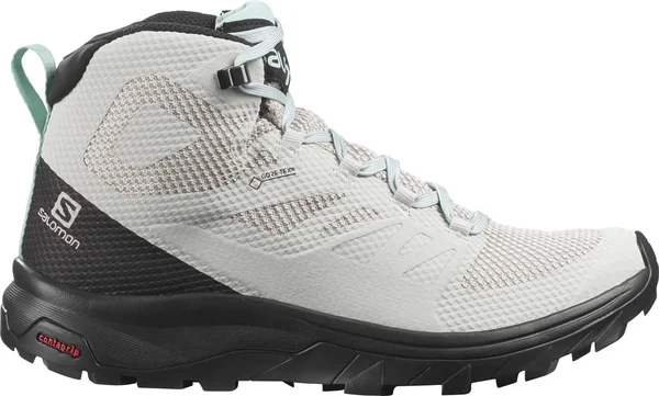 Salomon Outline Mid Gore-Tex Hiking Boot Women's - Lunar Rock, 9