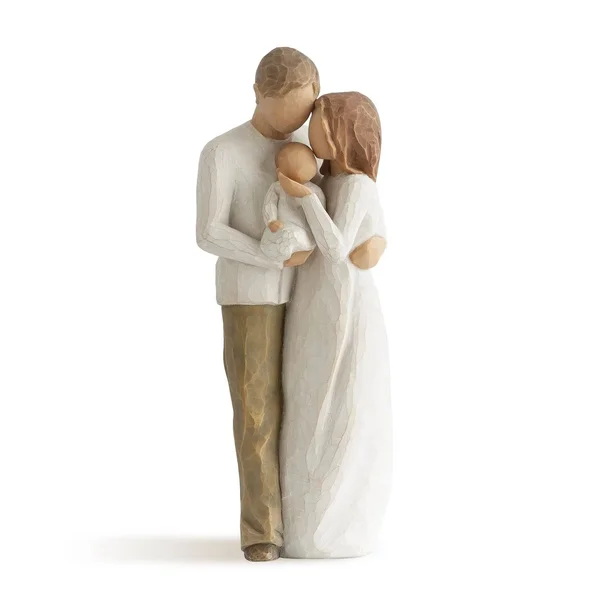 Willow Tree Hand-Painted Sculpted Figure, Our Gift Neutral Tones