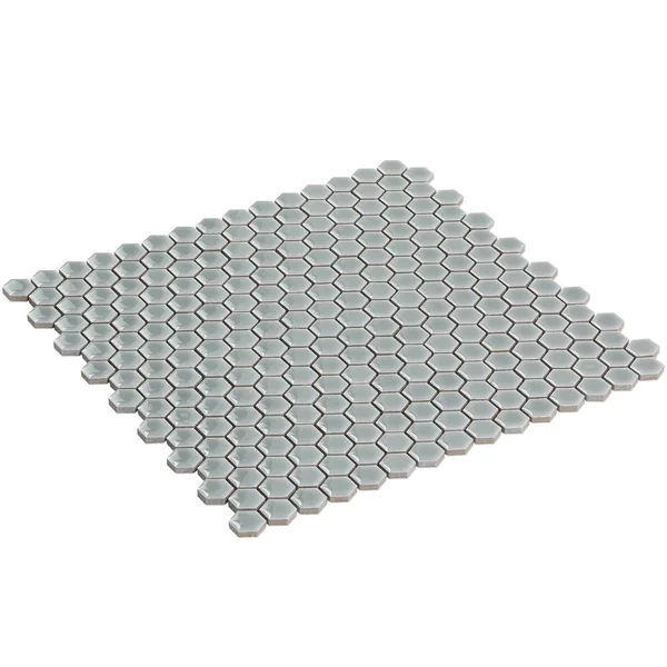 Bliss 0.6x22 x 0.6x22 Ceramic Mosaic Tile in Modern Gray Ivy Hill Tile