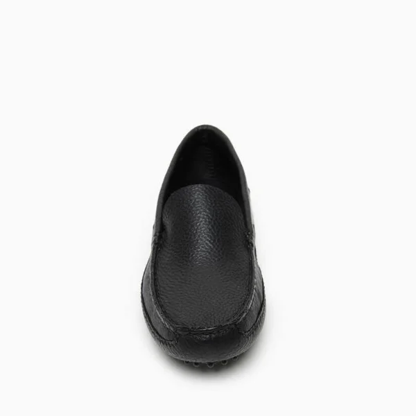 Minnetonka Moccasin - Men's P.W. Driving Loafer (The Original) in Black, Size 8.5, Handmade