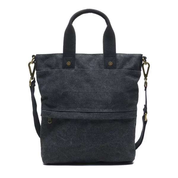 FEED Canvas Go-To Crossbody Bag - Distressed Black