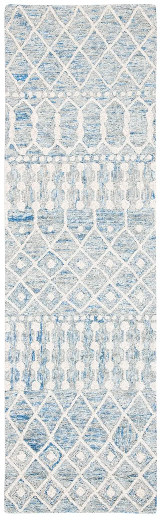 Safavieh 6' x 6' Square Blossom BLM115M Blue Ivory Rug