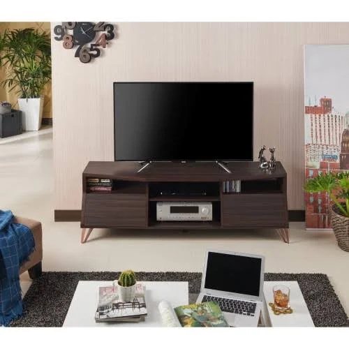 Furniture of America Otis Mid-Century TV Stand, 63 inch, Wenge