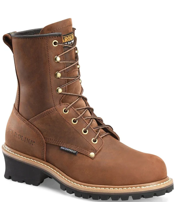 Carolina Men's 8 in. Waterproof Steel Toe Logger Boots