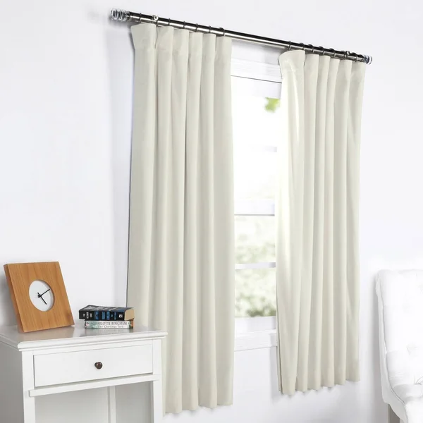 Exclusive Fabrics Signature Blackout Velvet 63x22 Length Curtain - 50 x 63 - Silver Grey
