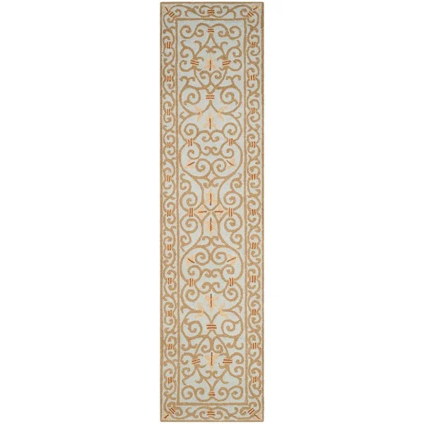 Safavieh Chelsea HK11L Light Blue Rug 2&6x22 x 10& Runner