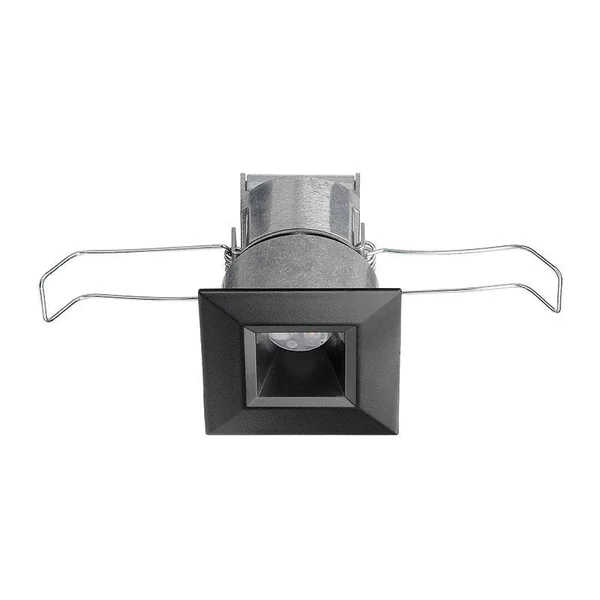 Juno MD1LG2 Sq 03LM 27K 90CRI fl Bl Recessed Lighting 2-1/4x22 Mini LED Square Downlight - 2700K, 90 CRI, Flood Beam Spread, Blac