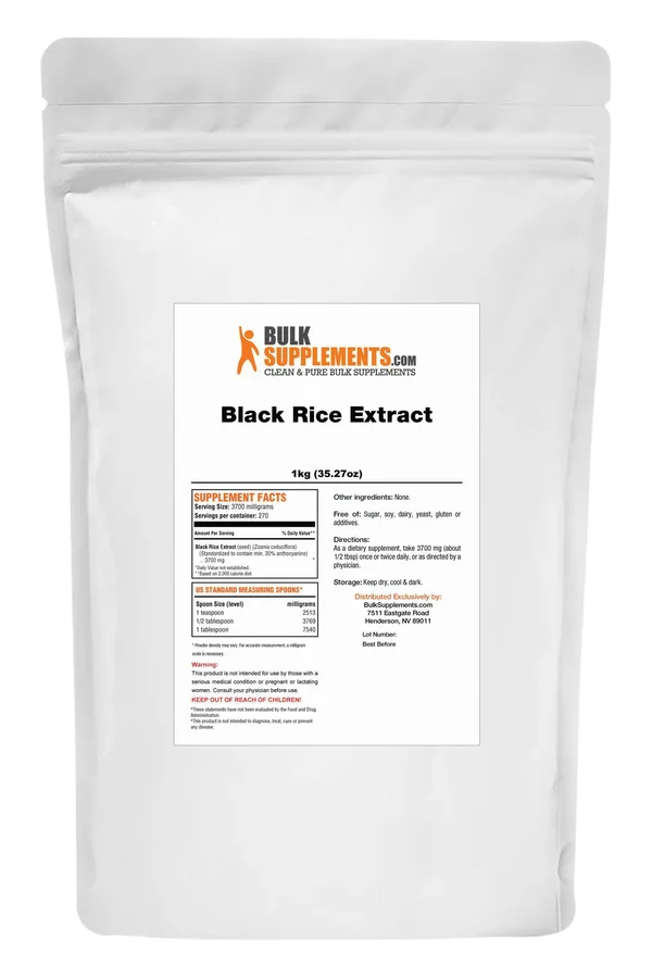Black Rice Extract, Zizania caduciflora Extract 1kg Pure Powder