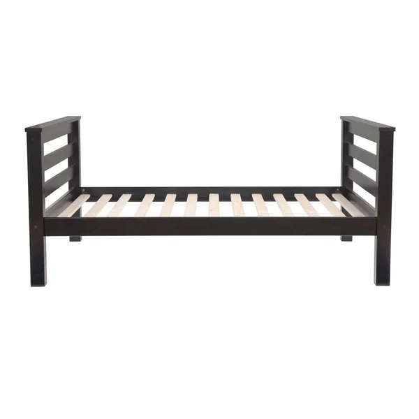 Powell Levi Twin Full Bunk Bed - Black - 81" x 58