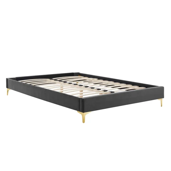 Modway Sutton Queen Performance Velvet Bed Frame - Mint