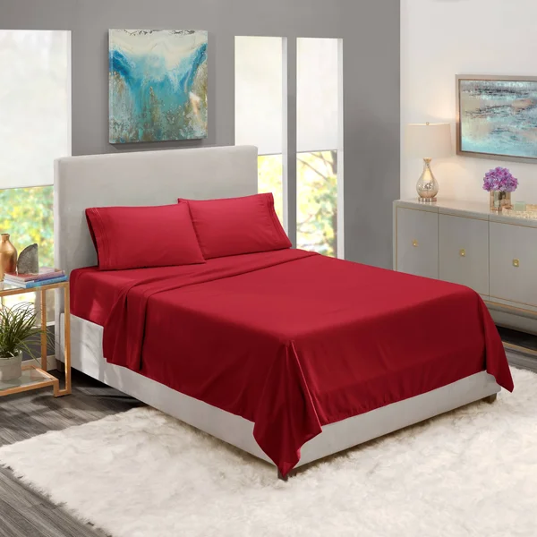 Nestl Bedding Extra-Soft Microfiber Bed Sheet Set - California King - Lavender