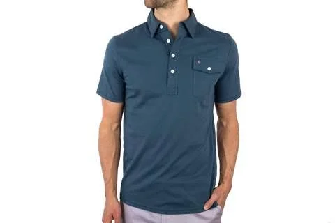 Premium Polo - 100% Organic Cotton, Premium Golf Shirt, Criquet, Thunderstruck, Size: M