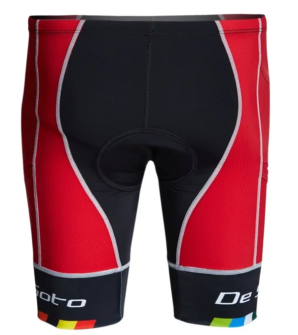 Forza Tri Short 4-POCKET* Red/De Soto Leg Band, S