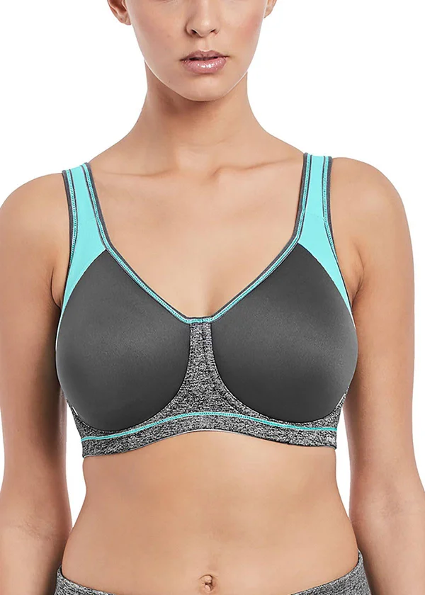 Freya Sonic Underwire Molded Spacer Sports Bra, Carbon (AA4892) 30DD
