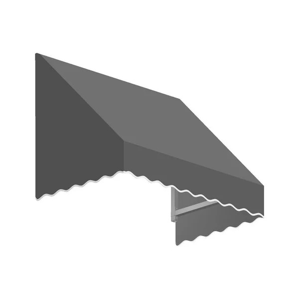 Awntech 10.38 ft. Wide San Francisco Window/Entry Awning (24 in. H x 36 in. D) Gray SF23-10G