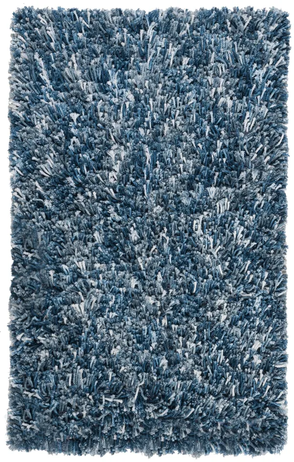 Safavieh Rio Shag Navy/Ivory 4 ft. x 6 ft. Area Rug