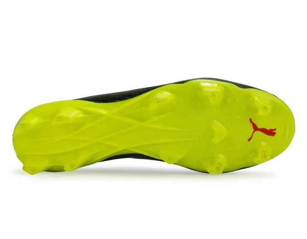 Puma Ultra 2.2 FG Soccer Cleats - Black, White & Yellow Alert - 10 - Each