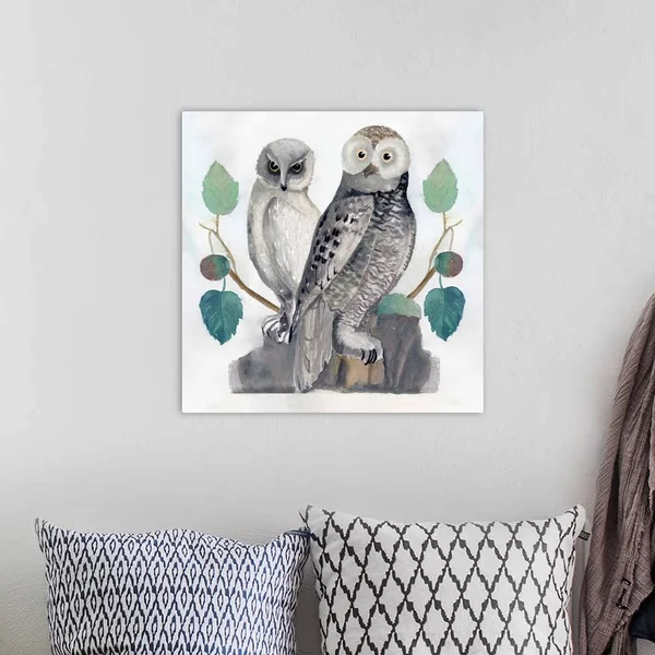 Traditional Owls I - Canvas Wall Art, 20x20, Great Big Canvas