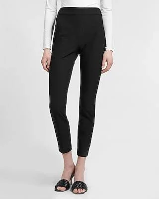 High Waisted Supersoft Twill Skinny Pant Black Women's M