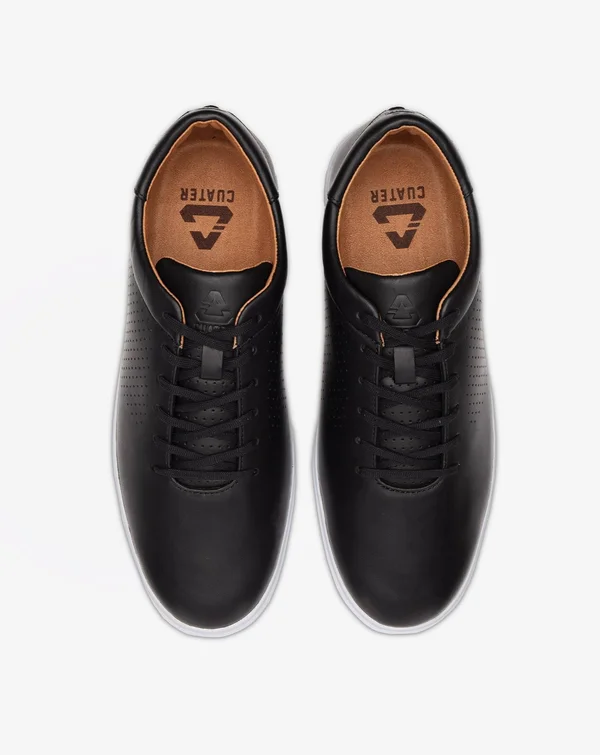 TravisMathew Phenom - Leather Men's Shoes Black : 13 M