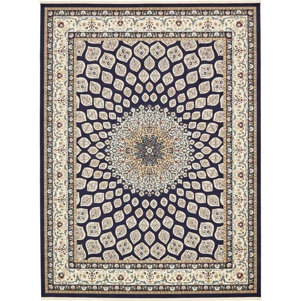Unique Loom Nottingham Narenj Area Rug - 8& x 10& - Ivory
