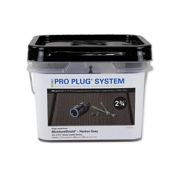Starborn Industries Pro Plug System for MoistureShield Decking - 300 Square Feet - Epoxy Coated Carbon Steel - #10 x 2-3/4x22