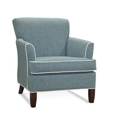 Sloane Armchair Braxton Culler Body Fabric: Beige Performance Fabric; 0851-73, Leg Color: Celery Finish