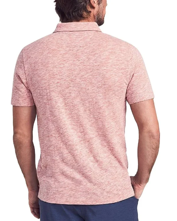 Faherty Men's Short-Sleeve Heather Polo L