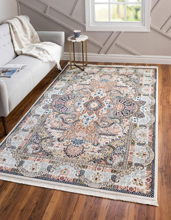 Unique Loom Glasgow Narenj Area Rug (5& x 8& - Ivory)