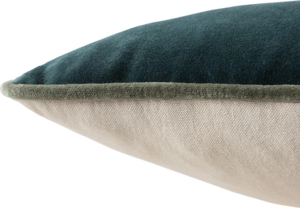 Jaipur Living Lyla Emerson Teal Pillow, Teal, 13x22 x 21x22, Polyester