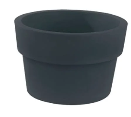 Vaso Matt Polyethylene Pot Planter Vondom Plum 11.75x22 H x 15.75x22 W x 15.75x22 D