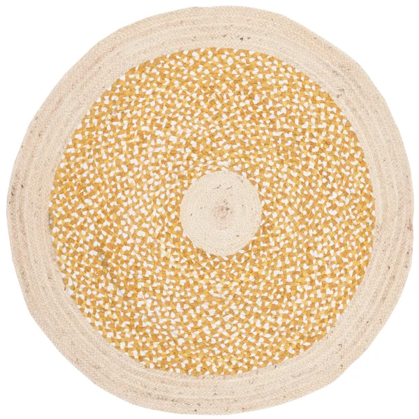 Safavieh Cape Cod 210 Area Rug, Rust, Natural, 4& x 4& Round