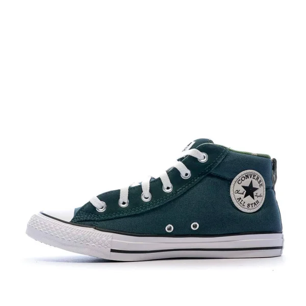 Converse Men's Chuck Taylor Street Mid Casual Sneakers from Finish Line - Black/White/Black