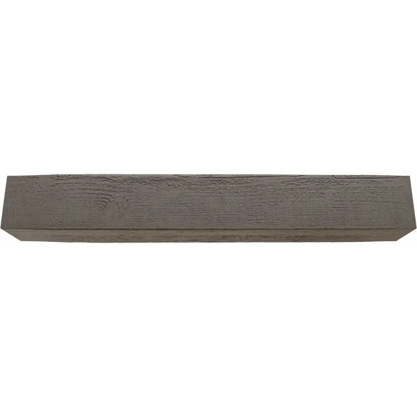 Ekena Millwork MANURS04X08X60HD 4x22H x 8x22D x 60x22W Rough Sawn Faux Wood Fireplace Mantel - Natural Honey Dew