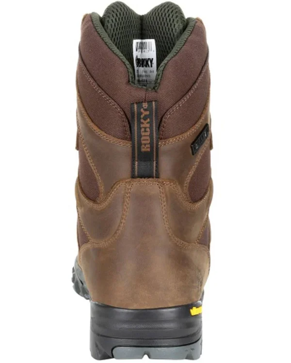Men's Rocky Deerstalker Waterproof 400G Insulated Hiking Boot, Size: 8.5, Brown