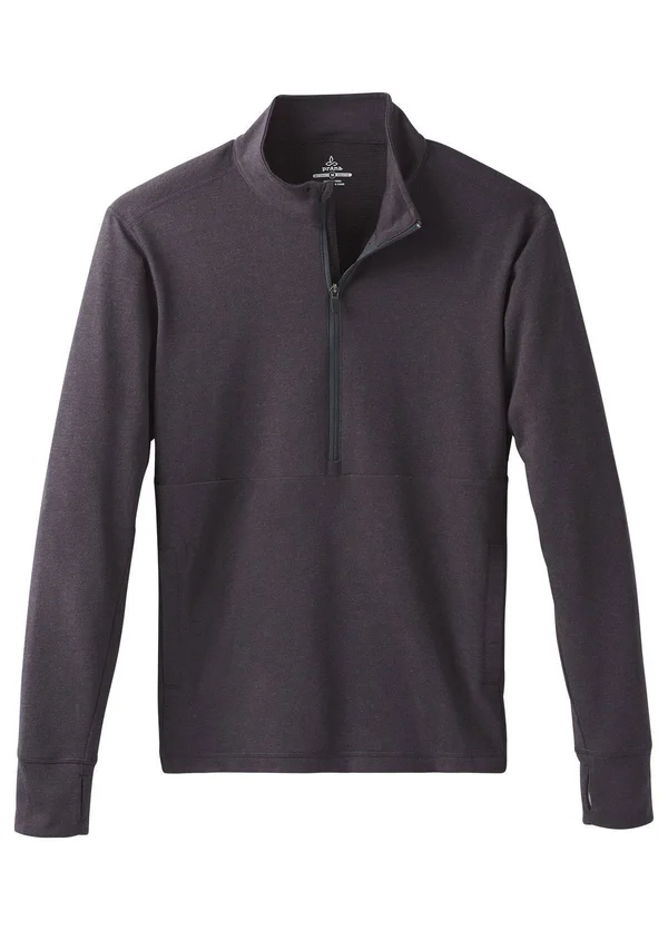 Prana Jarvis 1/2 Zip Men's - Charcoal, Size XL