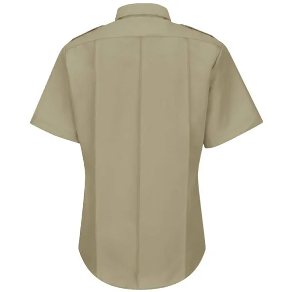 Horace Small Men's Sentry Short Sleeve Shirt with Zipper - Blue - 14.5