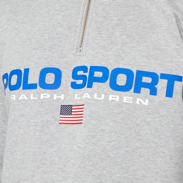 Polo Ralph Lauren Half-Zip Sweatshirt in Grey - Size XL