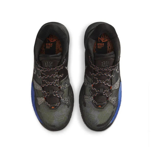 Nike Kyrie 7 - Boys& Grade School Basketball Shoes - Black/Lime Ice/Orange - Size 6.5