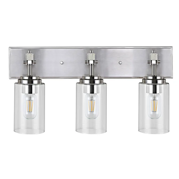 Safavieh Warley Wall Sconce-Nickel/Clear