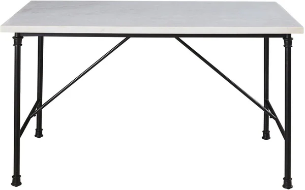 Steve Silver Claire White Marble Top Rectangular Dining Table