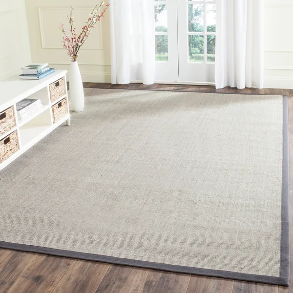 Safavieh Natural Fiber NF441D Charcoal/Charcoal 3& x 5& Area Rug