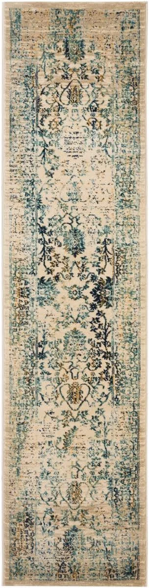 Safavieh EVK510F Evoke Beige - Turquoise Area Rug - 2& x 10&