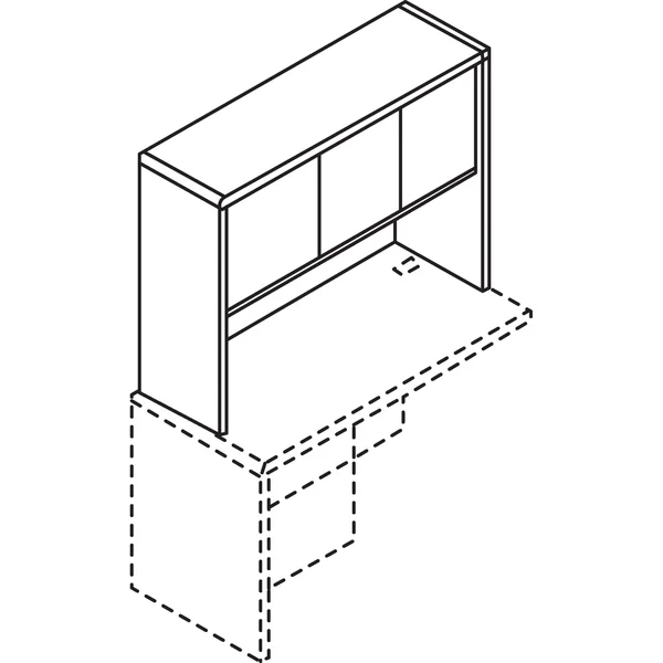 Lorell 69906 Essentials Left Rectangular Credenza