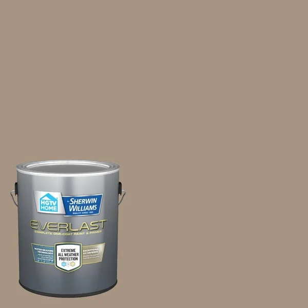 HGTV Home by Sherwin-Williams Everlast Flat Domaine Exterior Paint (1-Gallon), HGSW3443-833025